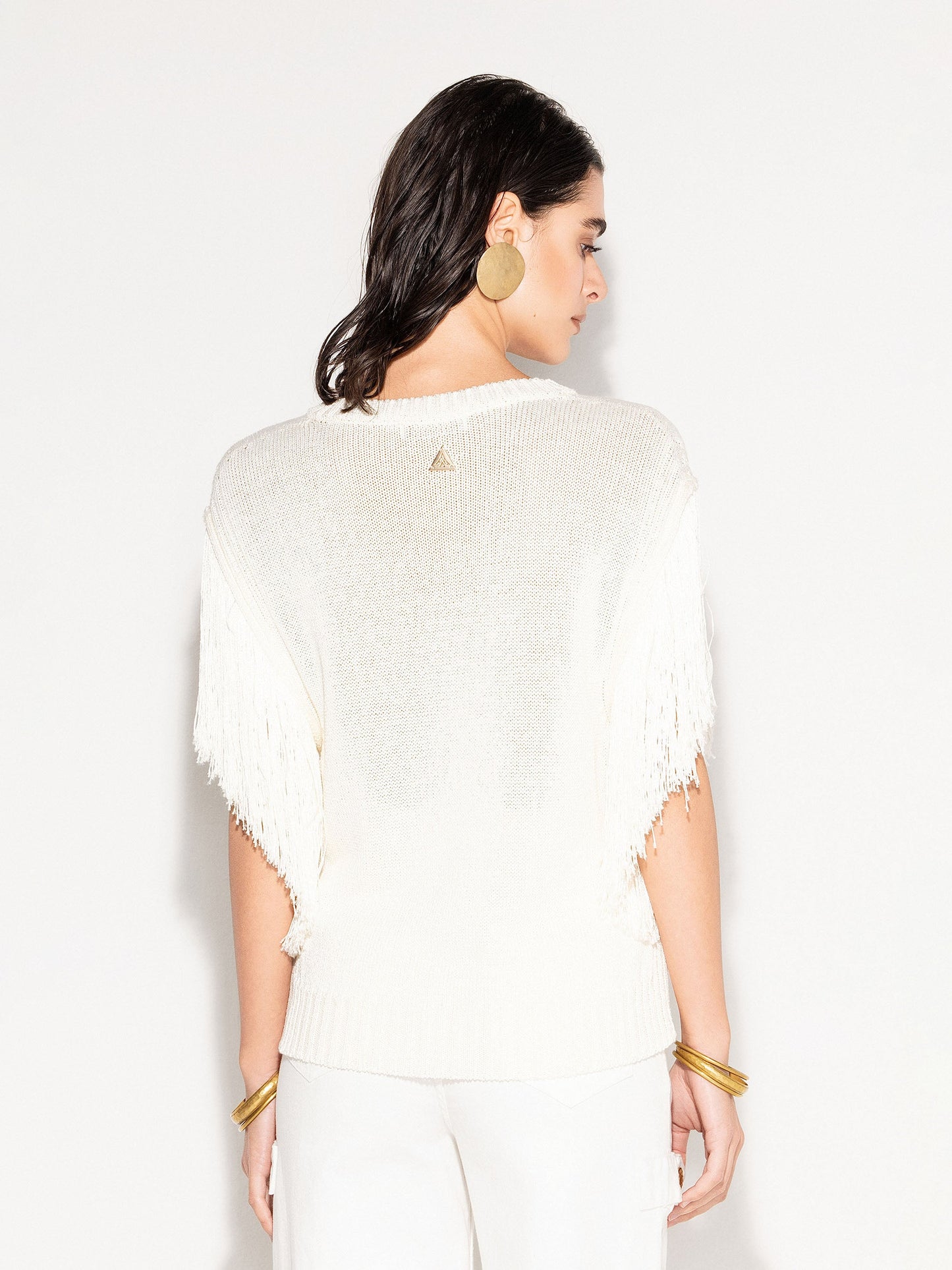 MAGLIA CON FRANGE