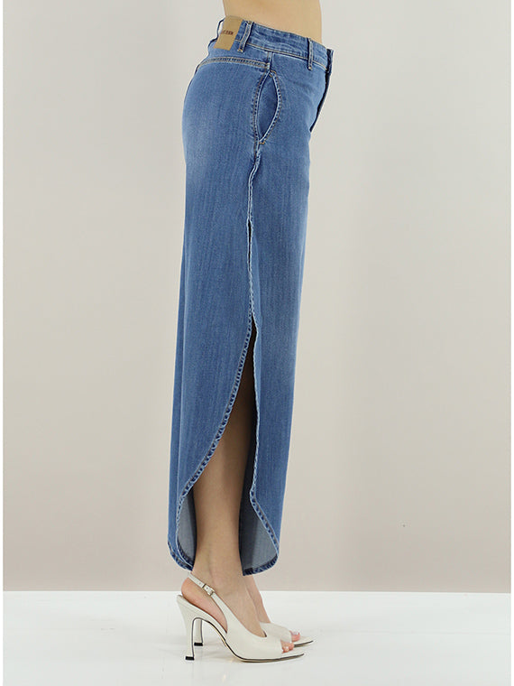 JEANS GAMBA FARFALLA