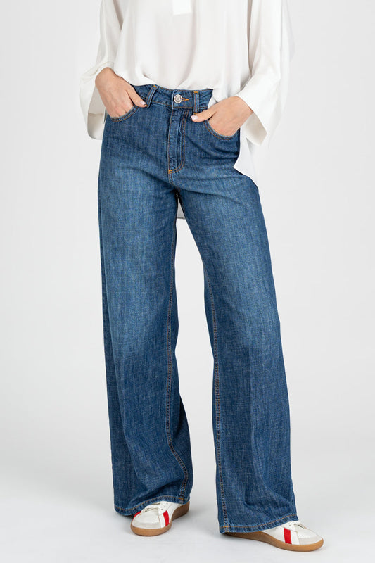 JEANS GAMBA PALAZZO