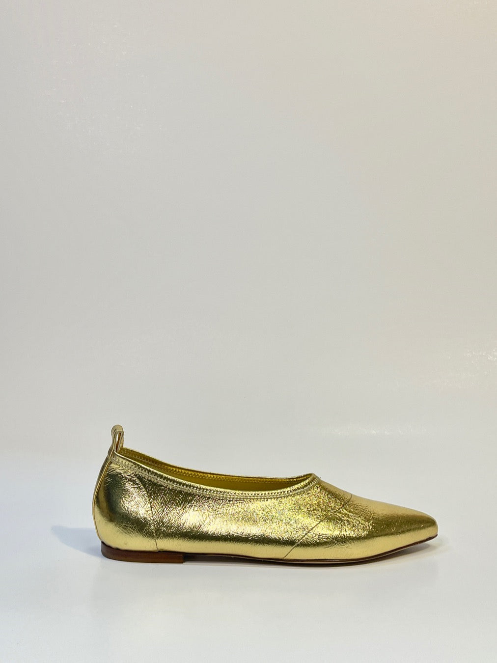 FLAT IN PELLE LAME'