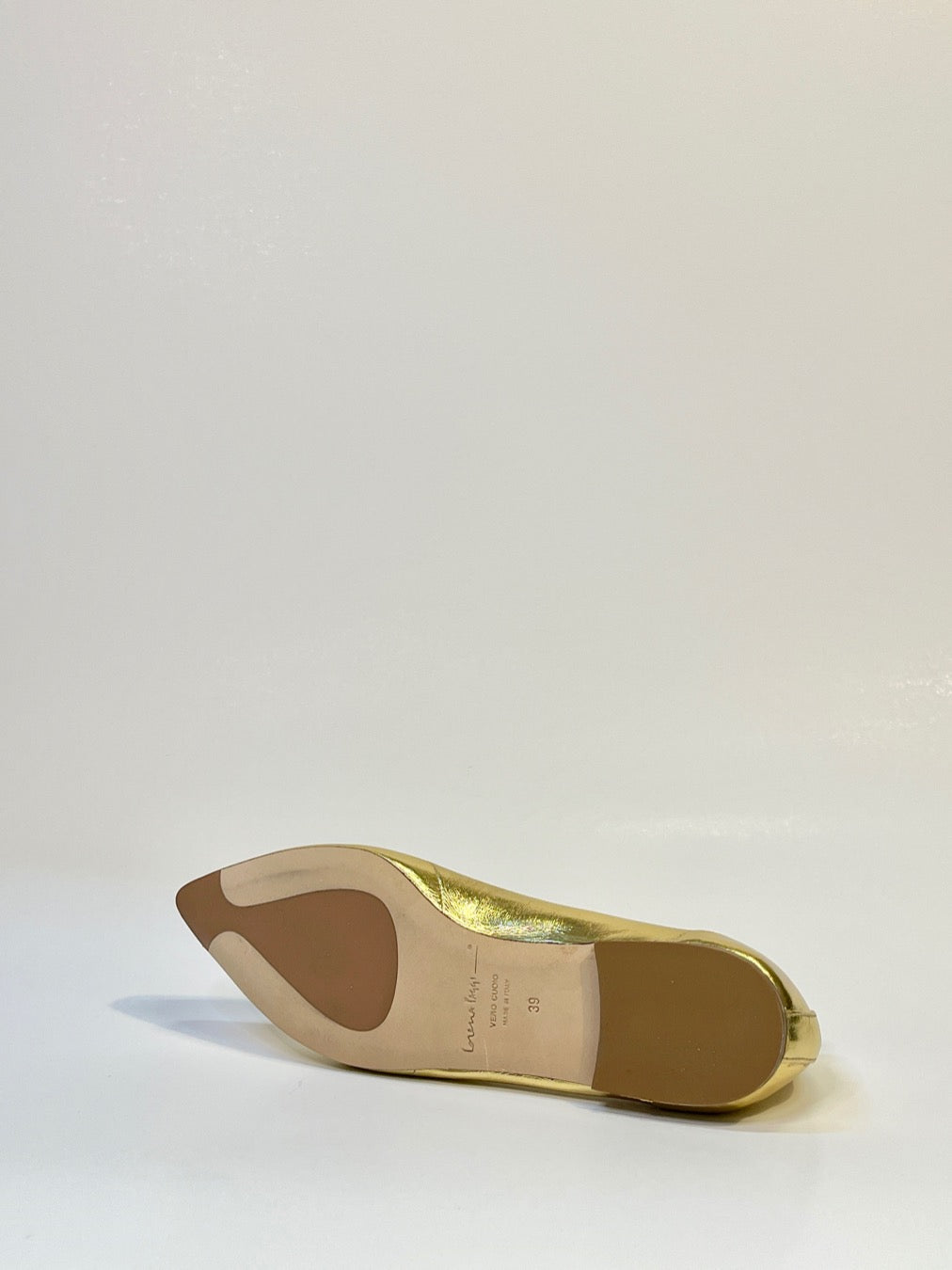 FLAT IN PELLE LAME'