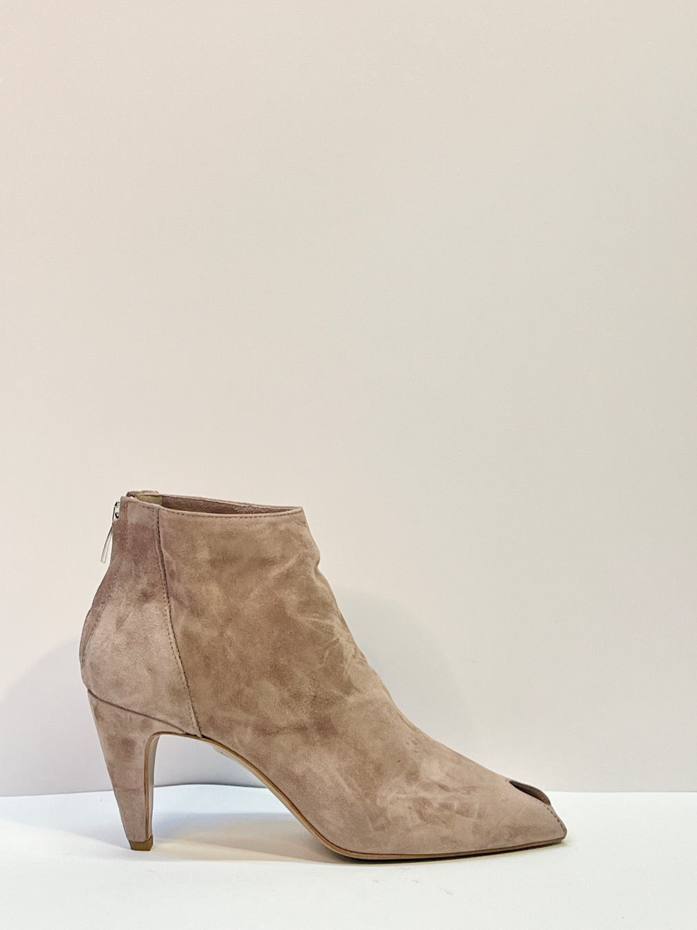 OPEN TOE IN SUEDE